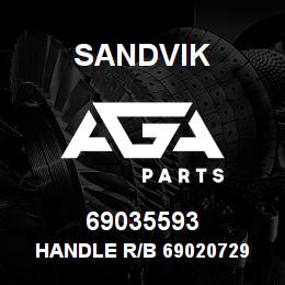 69035593 Sandvik HANDLE R/B 69020729 RB | AGA Parts