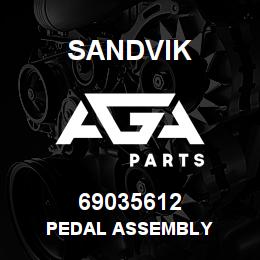69035612 Sandvik PEDAL ASSEMBLY | AGA Parts