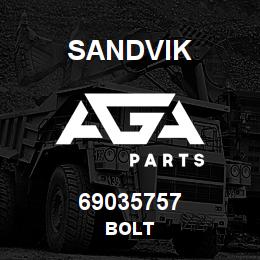 69035757 Sandvik BOLT | AGA Parts