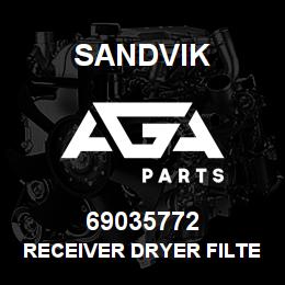 69035772 Sandvik RECEIVER DRYER FILTER | AGA Parts