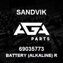 69035773 Sandvik BATTERY (ALKALINE) R/B 69038316 RB | AGA Parts