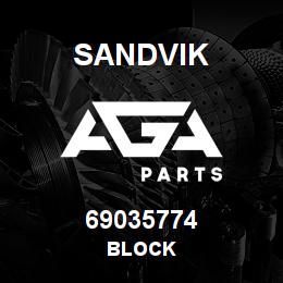 69035774 Sandvik BLOCK | AGA Parts