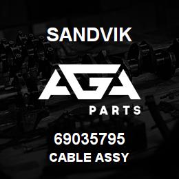 69035795 Sandvik CABLE ASSY | AGA Parts
