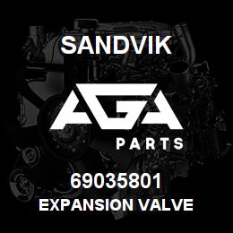 69035801 Sandvik EXPANSION VALVE | AGA Parts