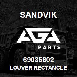 69035802 Sandvik LOUVER RECTANGLE | AGA Parts