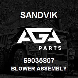 69035807 Sandvik BLOWER ASSEMBLY | AGA Parts