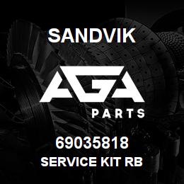 69035818 Sandvik SERVICE KIT RB | AGA Parts