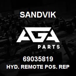 69035819 Sandvik HYD. REMOTE POS. REPLACE (A PORT END) | AGA Parts