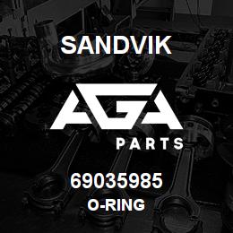 69035985 Sandvik O-RING | AGA Parts