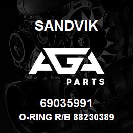 69035991 Sandvik O-RING R/B 88230389 RB | AGA Parts