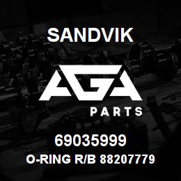 69035999 Sandvik O-RING R/B 88207779 RB | AGA Parts
