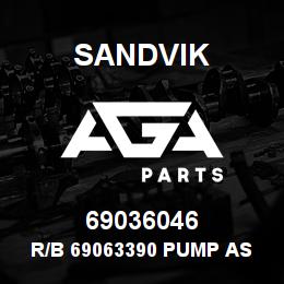 69036046 Sandvik R/B 69063390 PUMP ASS'Y RB | AGA Parts