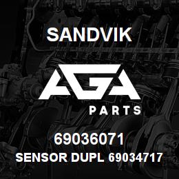 69036071 Sandvik SENSOR DUPL 69034717 R/B 71198849 RB | AGA Parts