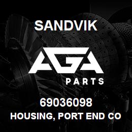 69036098 Sandvik HOUSING, PORT END COVER R/B 690354RB | AGA Parts