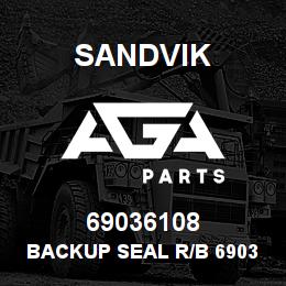 69036108 Sandvik BACKUP SEAL R/B 69034301 RB | AGA Parts