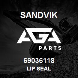69036118 Sandvik LIP SEAL | AGA Parts