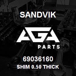 69036160 Sandvik SHIM 0.50 THICK | AGA Parts