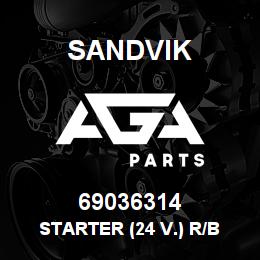 69036314 Sandvik STARTER (24 V.) R/B 71198847 (DUPL) RB | AGA Parts