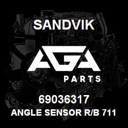 69036317 Sandvik ANGLE SENSOR R/B 71199091 RB | AGA Parts
