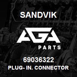 69036322 Sandvik PLUG- IN. CONNECTOR WAS DUPL 71199094 | AGA Parts