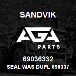 69036332 Sandvik SEAL WAS DUPL 69033748 | AGA Parts