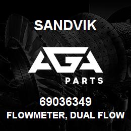 69036349 Sandvik FLOWMETER, DUAL FLOW RANGE | AGA Parts