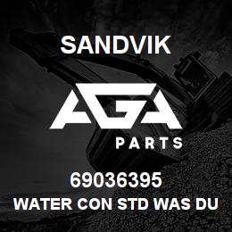 69036395 Sandvik WATER CON STD WAS DUPL 04521278 | AGA Parts