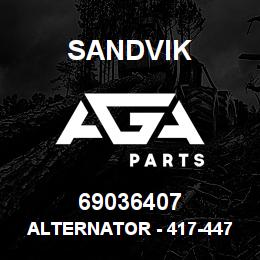 69036407 Sandvik ALTERNATOR - 417-4473 & 74 T - TEXT | AGA Parts