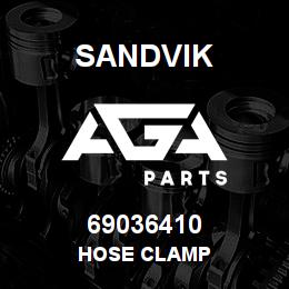 69036410 Sandvik HOSE CLAMP | AGA Parts