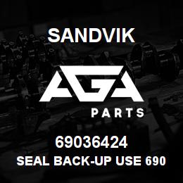 69036424 Sandvik SEAL BACK-UP USE 69036123 RB | AGA Parts