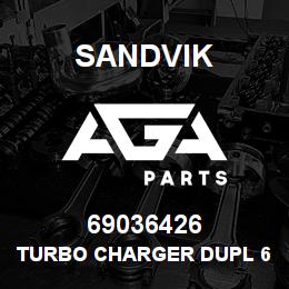 69036426 Sandvik TURBO CHARGER DUPL 69036597,550439 | AGA Parts