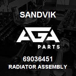 69036451 Sandvik RADIATOR ASSEMBLY | AGA Parts