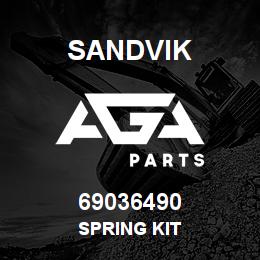 69036490 Sandvik SPRING KIT | AGA Parts