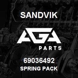 69036492 Sandvik SPRING PACK | AGA Parts
