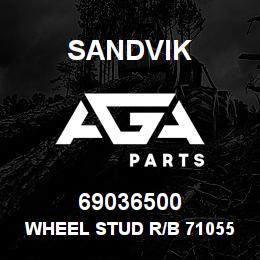 69036500 Sandvik WHEEL STUD R/B 71055060 RB | AGA Parts