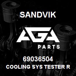 69036504 Sandvik COOLING SYS TESTER R/B 69042852 RB | AGA Parts