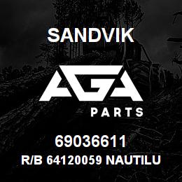 69036611 Sandvik R/B 64120059 NAUTILUS RADIO RB | AGA Parts