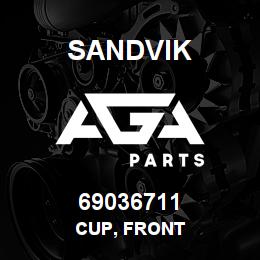 69036711 Sandvik CUP, FRONT | AGA Parts