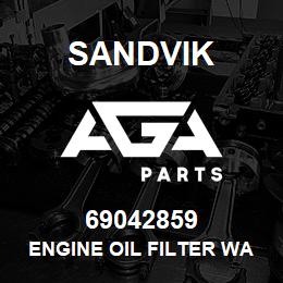 69042859 Sandvik ENGINE OIL FILTER WAS 61507643 | AGA Parts