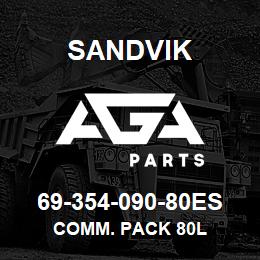 69-354-090-80ES Sandvik COMM. PACK 80L | AGA Parts