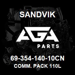 69-354-140-10CN Sandvik COMM. PACK 110L | AGA Parts