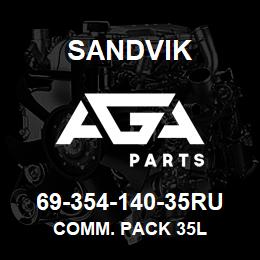 69-354-140-35RU Sandvik COMM. PACK 35L | AGA Parts