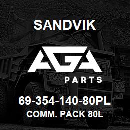 69-354-140-80PL Sandvik COMM. PACK 80L | AGA Parts
