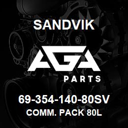 69-354-140-80SV Sandvik COMM. PACK 80L | AGA Parts