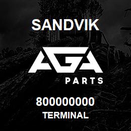 800000000 Sandvik TERMINAL | AGA Parts
