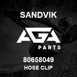 80658049 Sandvik HOSE CLIP | AGA Parts