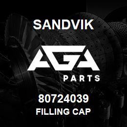 80724039 Sandvik FILLING CAP | AGA Parts