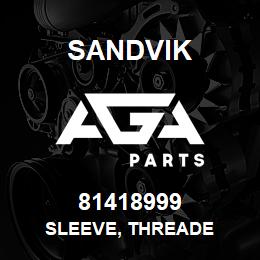 81418999 Sandvik SLEEVE, THREADE | AGA Parts