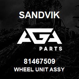 81467509 Sandvik WHEEL UNIT ASSY | AGA Parts