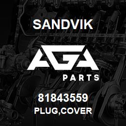 81843559 Sandvik PLUG,COVER | AGA Parts